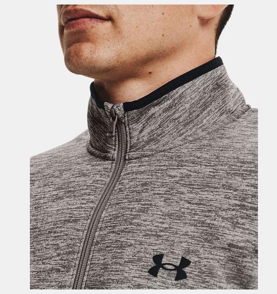 Gri Erkek Armour Fleece® ½ Fermuarlı