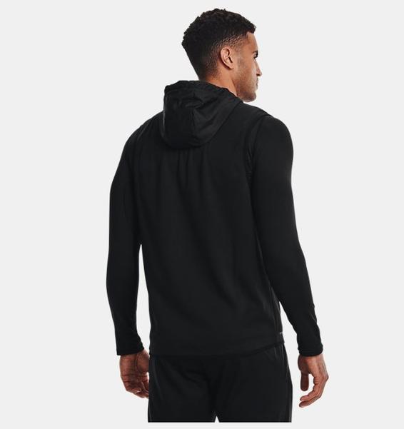 Siyah Erkek Armour Fleece® Storm Kapüşonlu Yelek