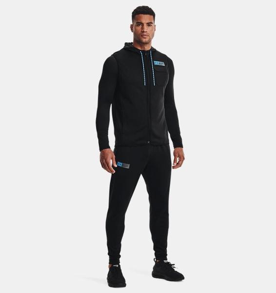 Siyah Erkek Armour Fleece® Storm Kapüşonlu Yelek