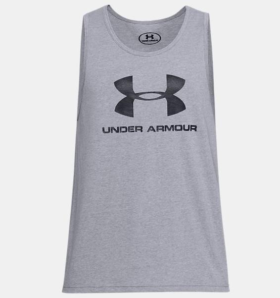Gri Erkek UA Sportstyle Logo Atlet
