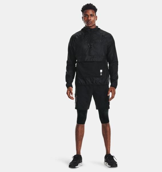 Siyah Erkek UA Run Anywhere Anorak Mont