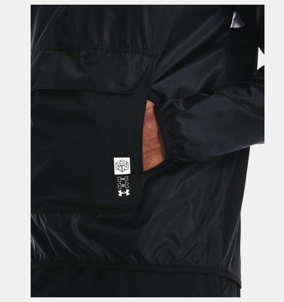 Siyah Erkek UA Run Anywhere Anorak Mont