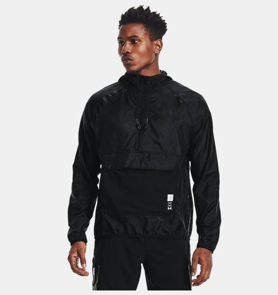 Siyah Erkek UA Run Anywhere Anorak Mont