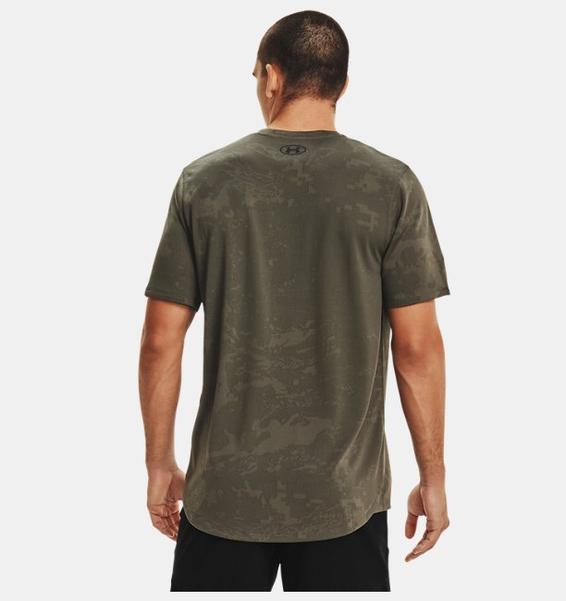 Yeşil Erkek UA Training Vent Camo Kısa Kollu