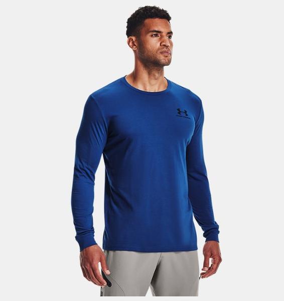 Mavi Erkek UA Sportstyle Left Chest Uzun Kollu