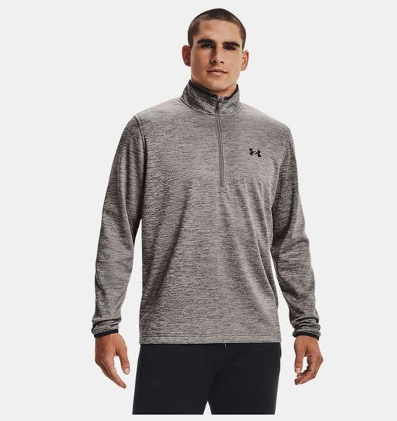 Gri Erkek Armour Fleece® ½ Fermuarlı