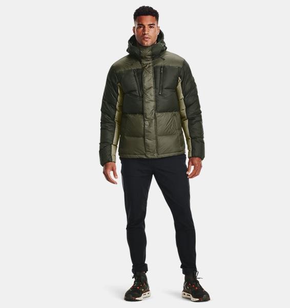 Yeşil Erkek ColdGear® Infrared Down Blocked Mont