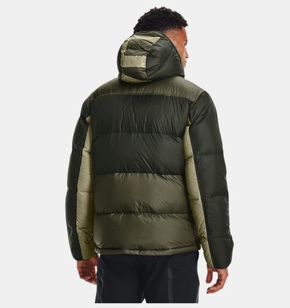 Yeşil Erkek ColdGear® Infrared Down Blocked Mont
