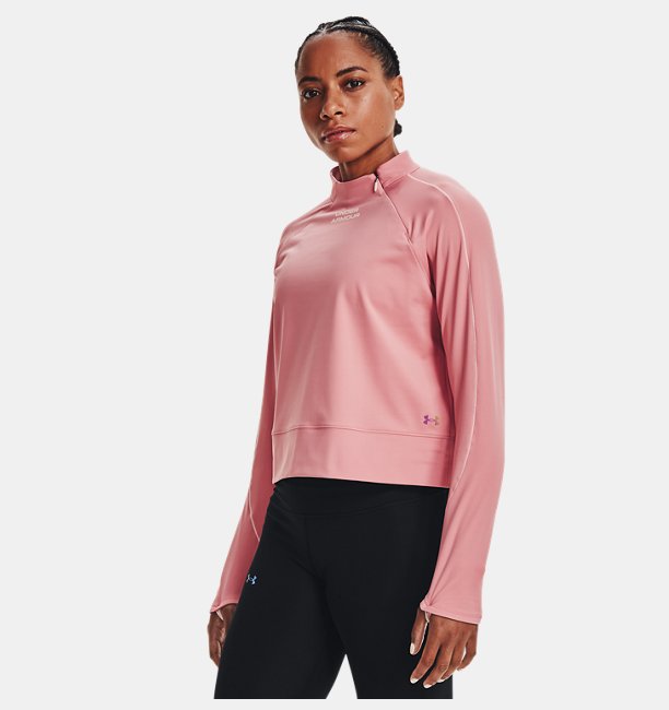 UA Rush CG Novelty Top Pembe