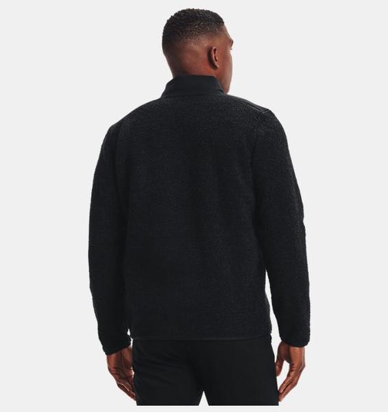 Siyah Erkek UA SweaterFleece Pile Kazak