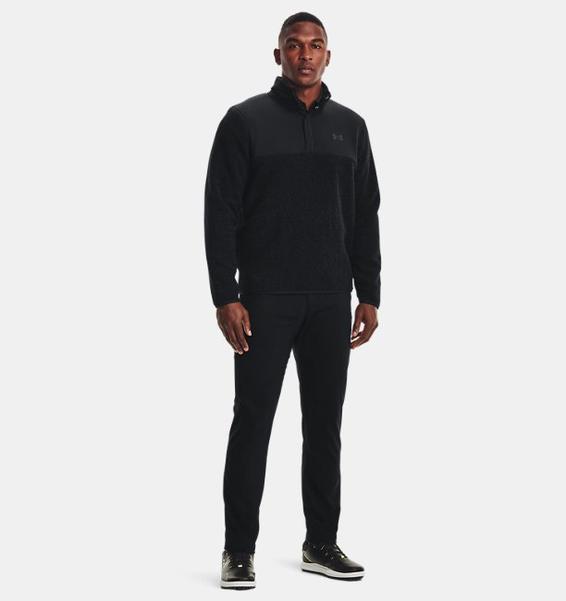 Siyah Erkek UA SweaterFleece Pile Kazak