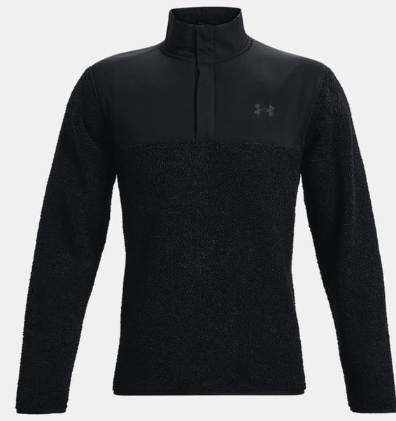 Siyah Erkek UA SweaterFleece Pile Kazak