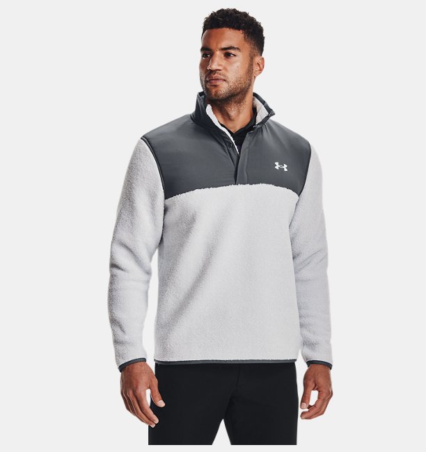 Erkek UA SweaterFleece Pile Kazak Gri