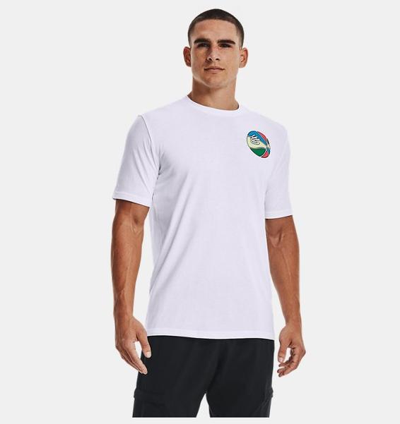 Beyaz Erkek Curry Basketball Tişört