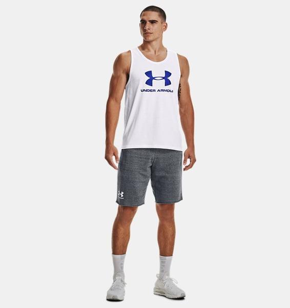 Beyaz Erkek UA Sportstyle Logo Atlet
