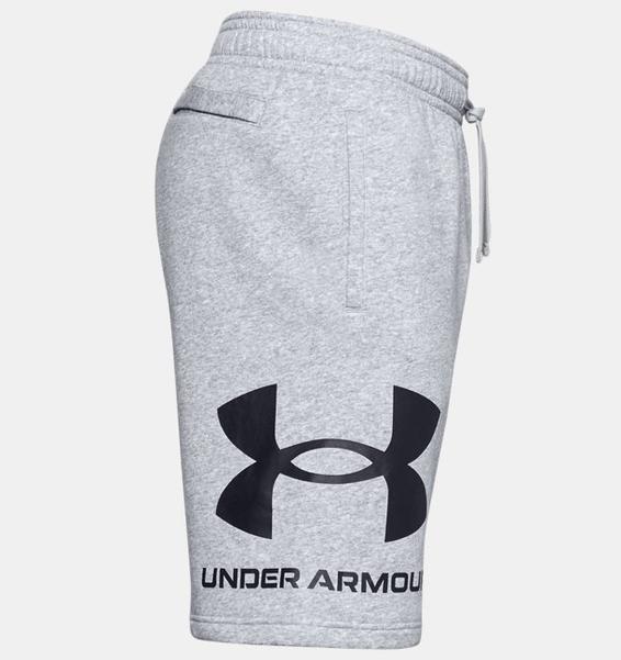 Gri Erkek UA Rival Fleece Big Logo Şort