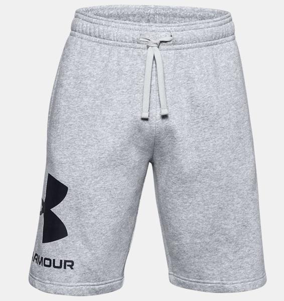 Gri Erkek UA Rival Fleece Big Logo Şort