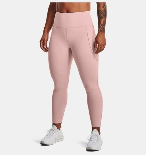 Pembe Kadın UA Meridian + Moisture Infuse 7/8 Tayt