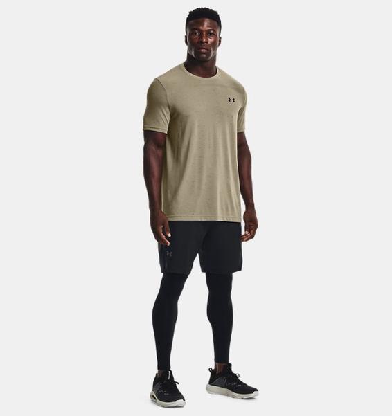 Erkek UA Dikişsiz Kısa Kollu Haki 195252586652 | Under Armour