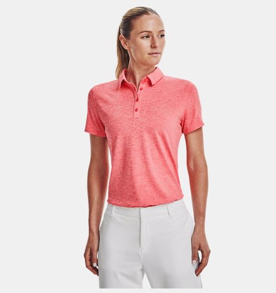 Pembe Kadın UA Zinger Kısa Kollu Polo