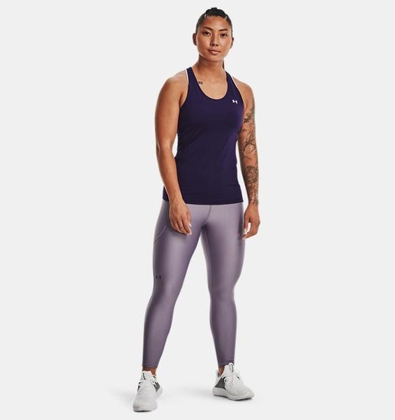 Mor Kadın HeatGear® Armour Hi-Rise Bilekte Tayt