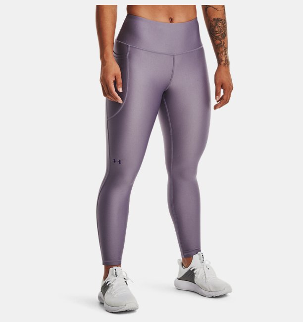 Kadın HeatGear® Armour Hi-Rise Bilekte Tayt Mor