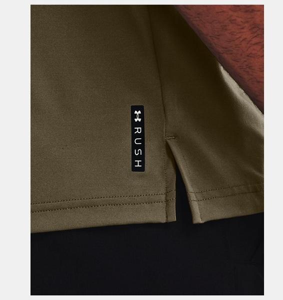 Haki Erkek UA RUSH™ Energy Kısa Kollu