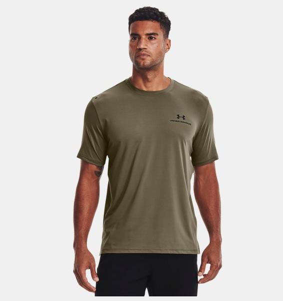 Haki Erkek UA RUSH™ Energy Kısa Kollu