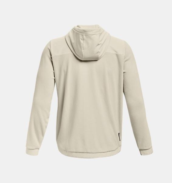 Gri Erkek UA RUSH™ Fleece Tam Boy Fermuarlı Kapüşonlu Üst