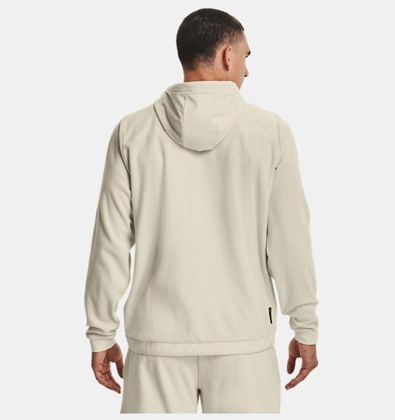 Gri Erkek UA RUSH™ Fleece Tam Boy Fermuarlı Kapüşonlu Üst