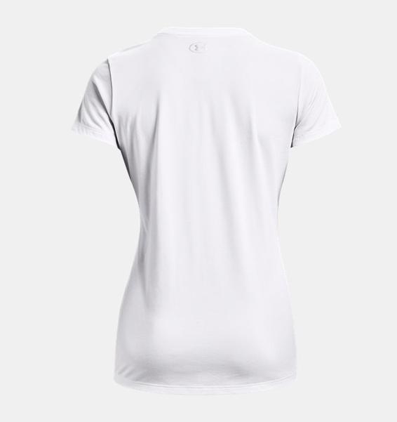 Beyaz Kadın UA Tech™ Solid Logo Arch Kısa Kollu