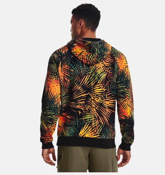 Hardal Erkek UA Rival Fleece Sport Palm Kapüşonlu Üst