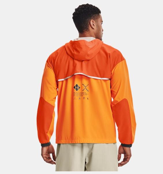 Turuncu Erkek UA Terrain Anorak Mont