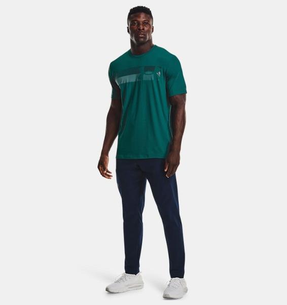 Yeşil Erkek UA Fast Left Chest 3.0 Kısa Kollu