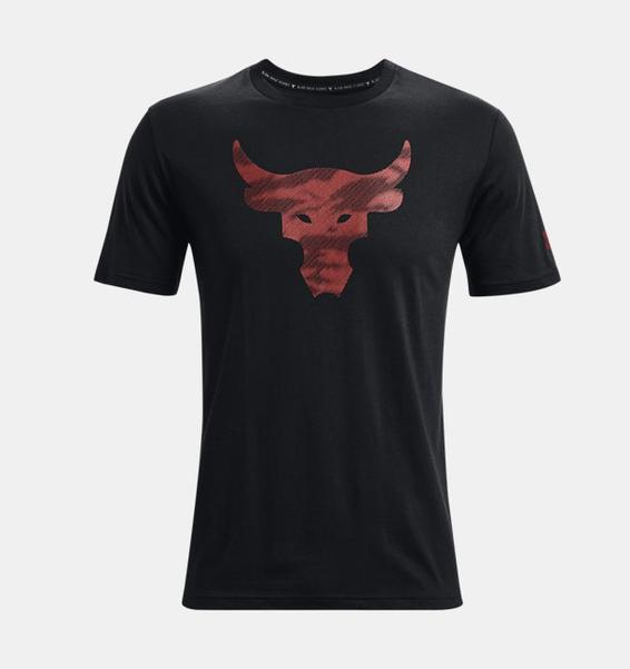 Siyah Erkek Project Rock Brahma Bull Kısa Kollu