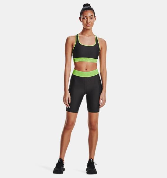 Yeşil Kadın HeatGear® Armour Bisiklet Şortu