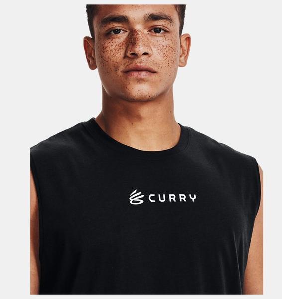 Siyah Erkek Curry Graphic Atlet