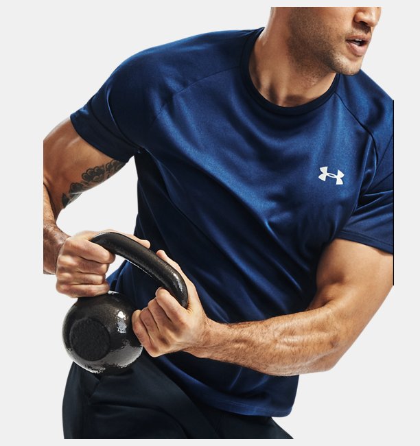 Erkek UA Tech 2.0 Kısa Kollu T-shirt Lacivert