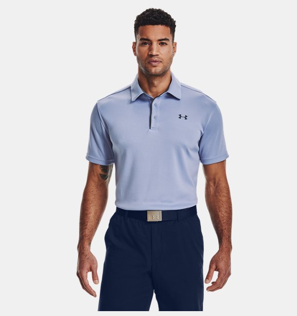 Erkek UA Tech Polo Tişört Mavi