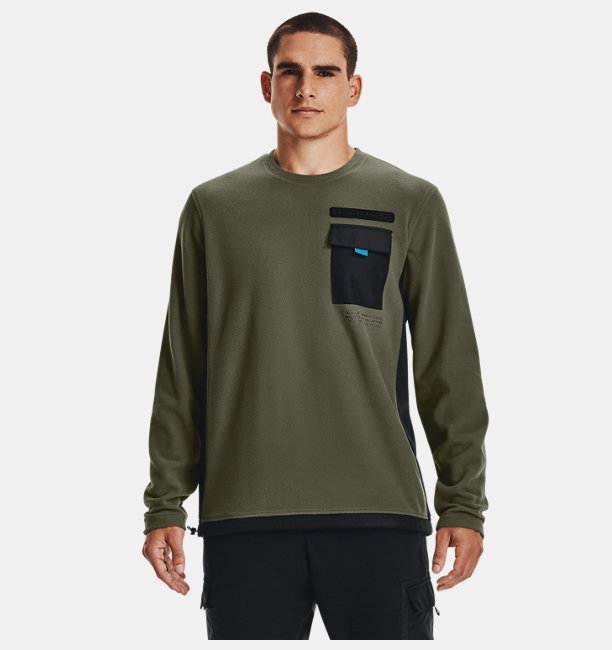 Erkek ColdGear® Infrared Utility Crew Yeşil