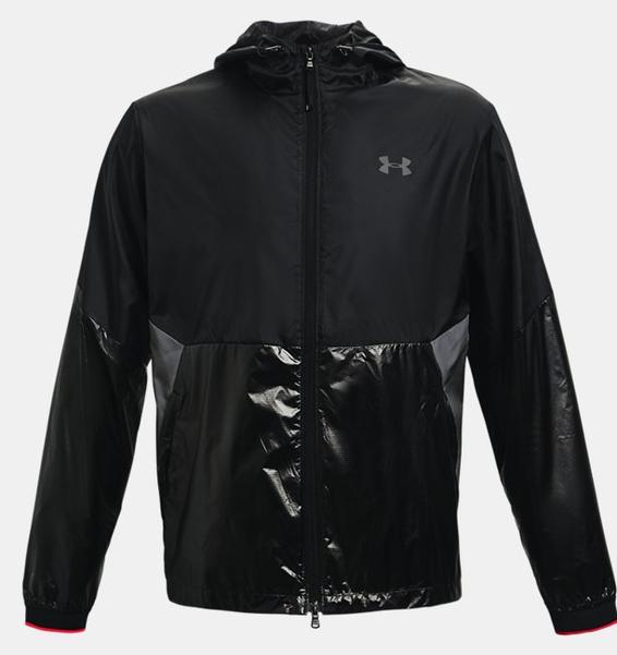 Siyah Erkek UA Recover Legacy Windbreaker Mont