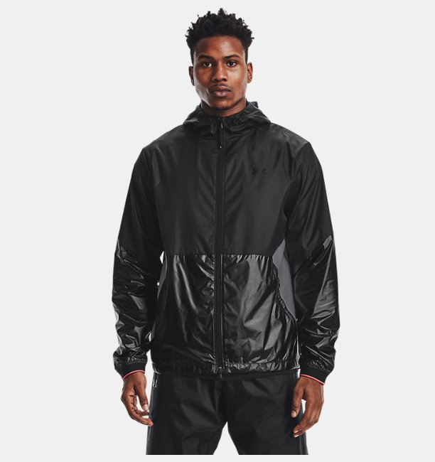 Erkek UA Recover Legacy Windbreaker Mont Siyah