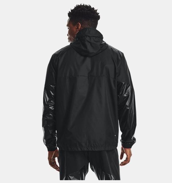 Siyah Erkek UA Recover Legacy Windbreaker Mont