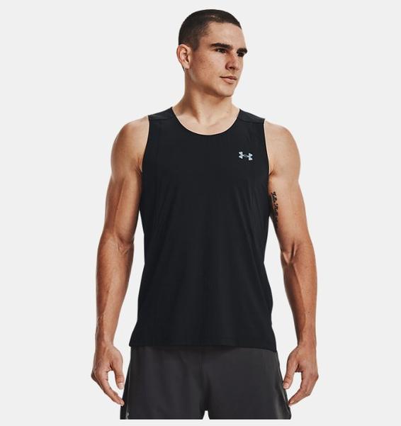 Siyah Erkek UA Serin Tutan Koşu Laser Atlet