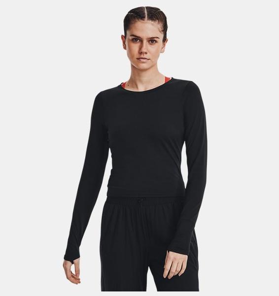 Siyah Kadın UA HydraFuse Uzun Kollu