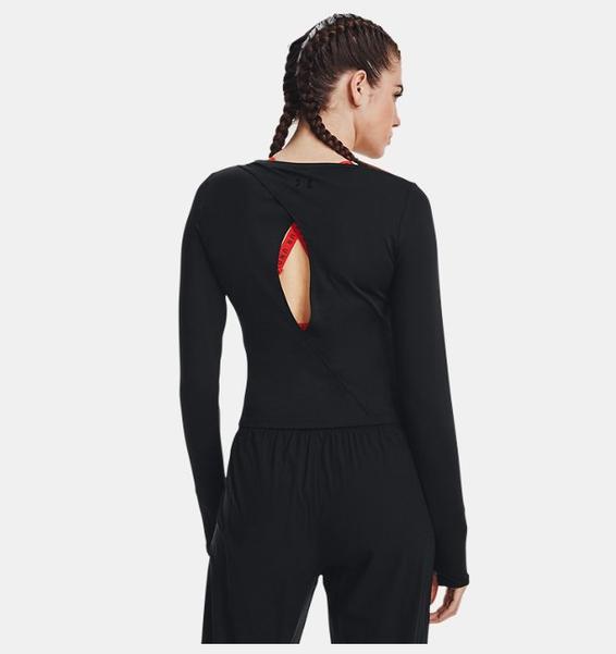 Siyah Kadın UA HydraFuse Uzun Kollu