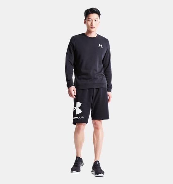 Siyah Erkek UA Rival Fleece Big Logo Şort