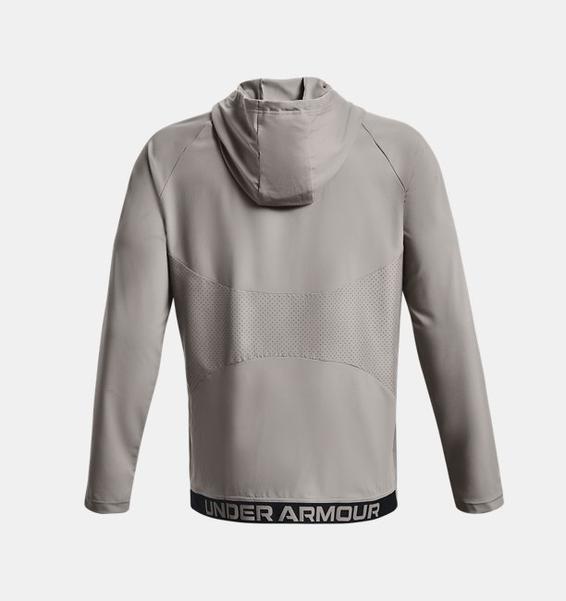 Gri Erkek UA Dokuma Perforated Windbreaker Mont