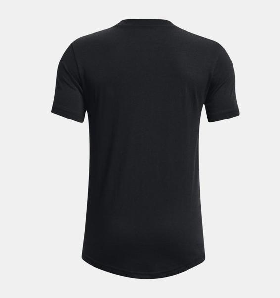 Siyah Erkek Çocuk Curry Lightning Logo Kısa Kollu