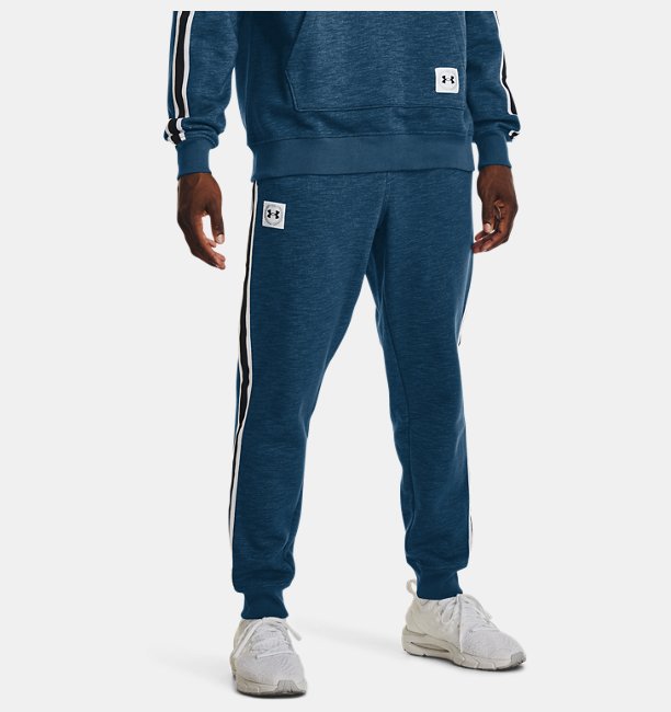 Erkek UA Essential Fleece Heritage  Eşofman Altı Mavi